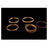 Gold Filled and Gold Tone Bangles