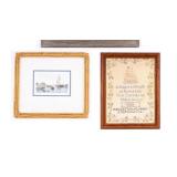 1928 Sampler and Etching