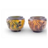 Pair of Emile Galle Cameo Glass Bowls