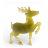 Carved Jade Deer Figure
