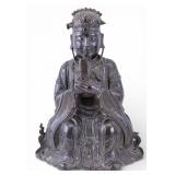 Chinese Bronze Wenchang Ming Dynasty Statuette