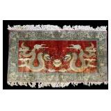 Chinese Silk Dragon Rug/Tapestry