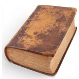 19th C Leather Bound Bible