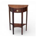Mahogany Half-Moon Console Table
