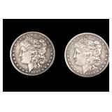 1881-O & 1882-O Morgan Silver Dollars