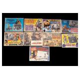 Nine Movie Posters/Lobby Cards 1950-70s