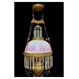 Antique Hobnail & Prism Hanging Lamp