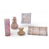 Marbled Glass, Frosted Art Glass