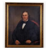 19th C Oil on Canvas Portrait