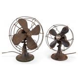 2 Early Table Fans GE & Monarch