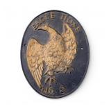 Early Eagle Hose Firehouse Iron Plaque