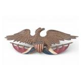 Patriotic Bronze Eagle Wall Plaque