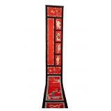 Long Embroidered Chinese Fabric Scroll