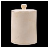 19th C Carved Jar, Natural Material, 1964 Inscribd