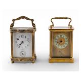 Antique French Brass Carriage Clocks