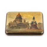 Russian Palekh Lacquered Cigarette Box