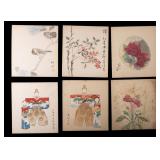 Japanese Watercolor Paintings on Board
