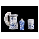 Vintage Blue and White Porcelain Smalls (3)