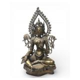 Tibetan Bronze Tara Bodhisattva Statue ~3