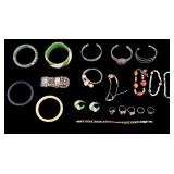 Jade, Bakelite, and Other Bracelets