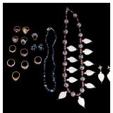 Vintage Rings, Mother of Pearl and Stone, and More