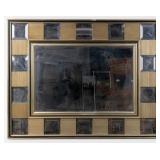 Contemporary MCM Style Monumental Wall Mirror