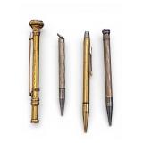 Sterling and Gold Plated Antique Miniature Pencils