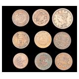 Group of 2-Cent Pieces and Others