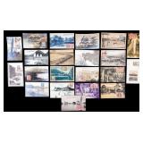 Japanese Postcards w/ Stamps and Cancellations