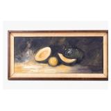 Oil on Canvas Still Life Signed, dated 1966