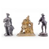 Cast Metal Figural Sculptures (3pcs)