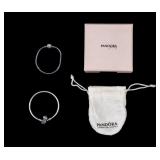 Pandora 925 Charm Bracelet Snake Chain and Bangle