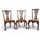 3 Philadelphia Centennial Carved Side Chairs