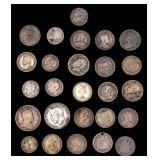 26 Early Silver Worlds Coins