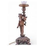 Vintage Figural Cherub Table Lamp