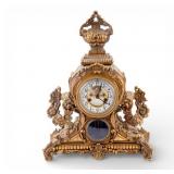 Waterbury Cast Metal Mantel Clock