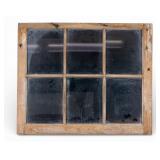Vintage Window Pane Converted Mirror