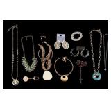 Fashion Jewelry w/ Necklaces, Earrings, Some NIB