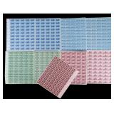 U.S. 3-Cent Stamp Sheets, 1954-1955