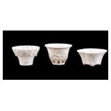 Chinese Blanc de Chine Porcelain Libation Cups