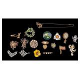 Vintage Rhinestone and Other Brooches