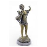 Cast Metal Figural Sculpture, After LaPorte