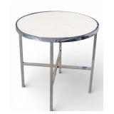 Post Modern Chrome Circle Table