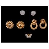 Dior and Other Designer Earrings and Brooch