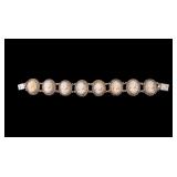 Victorian 800 Silver Cameo Bracelet