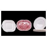 Copeland Spode Red Transferware and More