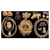 Golden Feline Jewelry Assortment