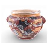 Japanese Satsuma Earthenware Planter Bowl