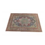 Antique Agra Indian Area Rug ~5