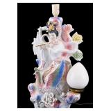 Vintage Chinese Porcelain Figural Table Lamp